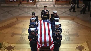 George H.W. Bush's casket enters National Cathedral for funeral service