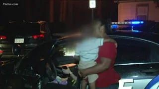 Car stolen with toddler inside after mother runs into gas station