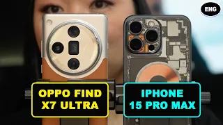 Oppo Find X7 Ultra vs Iphone 15 pro Max Hands on!!  [English]