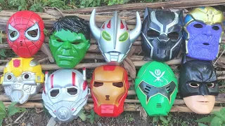 Various Marvel Avengers Superhero masks, Spider-man, Captain America, Batman, Hulk, Superman, Thanos