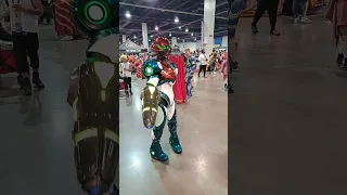 Awesome Metroid Dread Samus Cosplay at LVL UP EXPO 2023 in Las Vegas #shorts