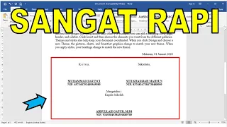 2 Cara Mudah Menempatkan Posisi Tanda Tangan Dengan Rapi pada Surat Atau Dokumen Lain