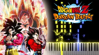 LR PHY SSJ4 Goku & SSJ4 Vegeta Intro OST - DBZ Dokkan Battle - Piano Tutorial