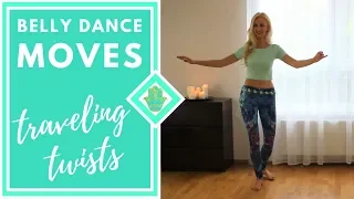 Belly Dance Tutorial - Traveling hip twists - Best Belly Dance Workout