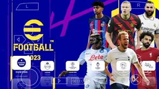 eFOOTBALL PES 2023/2024 PPSSPP Download English Commentary PS5 Camera New Transfers 2024 HD Graphics