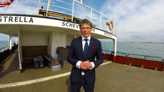 Afscheid op zee per schip vanuit Scheveningen 13 juli 2017