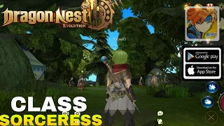 world of dragon nest Gameplay Best  class  SORCERESS For Android/ios