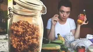 Egy normális VEGÁN & LOW WASTE bevásárlás + házi granola recept