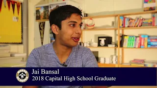 Meet Capital High School 2018 Graduate Jai Bansal
