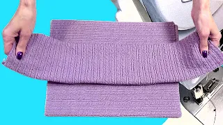 New beanie hat with facemask 🧐 How to easily sew from knitwear in 10 minutes DIY