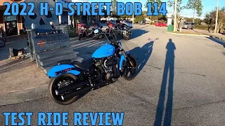 2022 Street Bob 114 Ride Review! Fastback Blue!