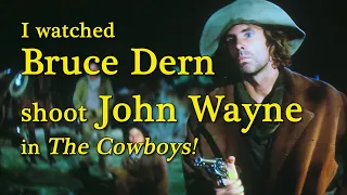 I watched Bruce Dern shoot John Wayne in "The Cowboys"! Robert Carradine on A WORD ON WESTERNS