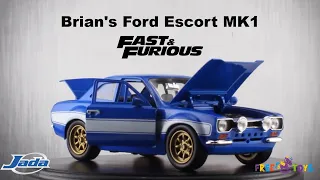 Металева машинка Fast and Furious (1:24) 1970 Ford Escort Mk1 Jada Toys 3203024