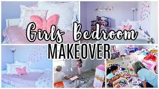 GIRLS BEDROOM MAKEOVER | EXTREME BEFORE & AFTER | CLEAN, DECLUTTER & DECORATE 2022