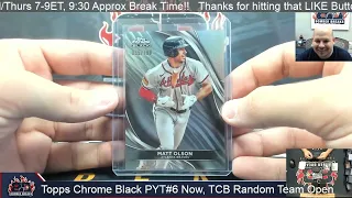 2024 Topps Chrome Black Baseball Pick Your Team #6 12 Box Case Break 4 18 24