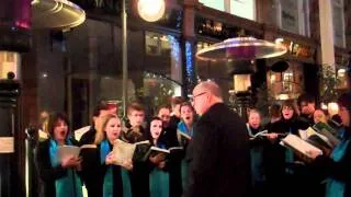 Away in a manger (arr by Sir David Willcocks), sung by St Peter's Singers of Leeds
