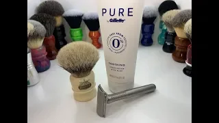 Head Shave featuring Gillette Pure Shaving Cream Review!!!!!