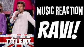 Music Reaction - Brave 8-year-old, Ravi gets Alesha's Golden Buzzer  | BGT 2024