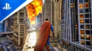NEW Superman Gameplay OPEN-WORLD 😵 (  Mind Blowing Footage ) - Unreal Engine 5 Superman