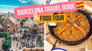 Barcelona vlog -  TRAVEL GUIDE & FOOD TOUR | La Boqueria Market | Beach | Sagrada Familia | Spain