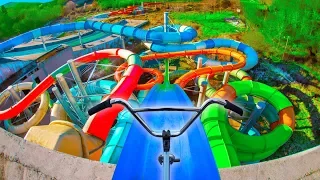 BMX RIDING IN THE BIGGEST ABANDONED WATERPARK