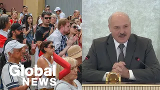 Belarusian president Lukashenko calls on “western powers” not to intervene as protests continue