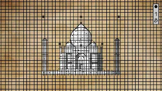 18● ✏️ how to draw building orthography? ask lahori architect in taj mahal castle 2d floor plan