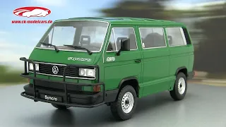 ck-modelcars-video: Volkswagen VW T3 Syncro 16 Zoll Baujahr 1987 grün KK-Scale