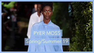 A 60 Second ⏱ Fashion Review of the Pyer Moss SS19 Show.