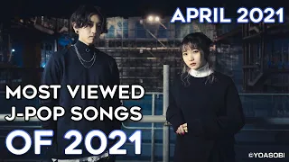 [TOP 100] Most Viewed J-Pop Songs of 2021(April 2021)