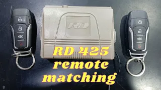 RD 425 Remote Matching info