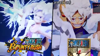 ONE PIECE BOUNTY RUSH vs ONE PIECE PIRATE WARRIORS 4 - LUFFY GEAR 4