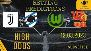 Juventus vs Sampdoria. Wolfsburg vs Union Berlin football betting predictions