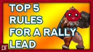 Lords Mobile: The 5 rules to being a Rally lead