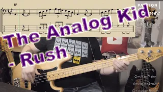 Rush - The Analog Kid [BASS COVER] - with notation and tabs