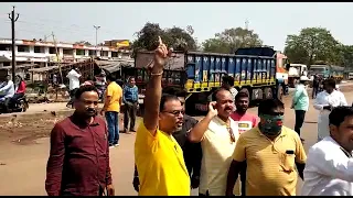 Paradip bond truck strike || iron line truck owners strike Paradip || gada police station 🚚🚫