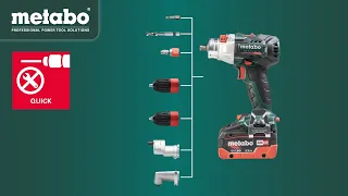 Metabo quick system: Quick and efficient working.