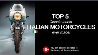 ❤ TOP 5 Classic Iconic Italian Motorcycles ever made!