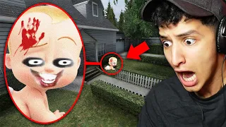 If You See CURSED BOSS BABY Outside Your House, RUN AWAY FAST.. (Scary)