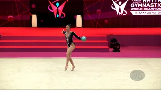 DUSSAN Lina (COL) - 2021 Rhythmic Worlds, Kitakyushu (JPN) - Qualifications Ball