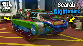 GTA 5 Online: NIGHTMARE SCARAB Customization & Test | Howe & Howe Ripsaw EV2