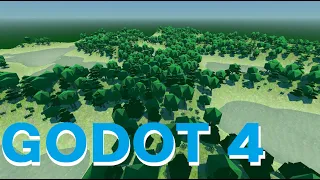 Godot4  : Multimesh , Shader, Map Generator, Forest