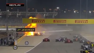 Formula 1 de ARABA PATLADI ! #BahrainGP de inanılmaz kaza oldu, Grosjean ! Bahreyn Grand Prix 2020