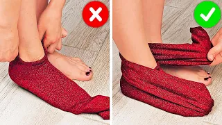 27 EASY SHOES AND SOCKS HACKS FOR EVERYDAY