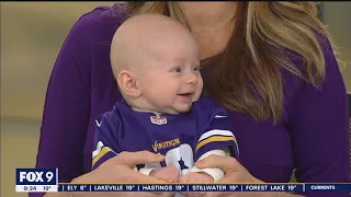 Meteorologist Alex Lehnert’s baby boy makes TV debut