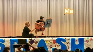 This is me at my school talent show doing guitar