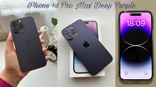 iPhone 14 Pro Max Aesthetic Unboxing - Deep Purple (256GB) +Accessories