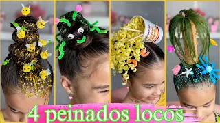 4 increíbles peinados locos para niñas