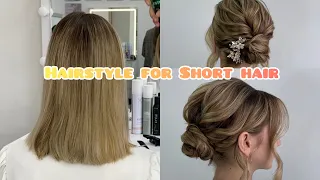 Low Bun Tutorial for Short Hair