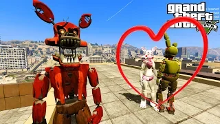 SPRINTRAP will marry MANGL! FOXY Spoiled everything! [GTA 5 MODS FNAF Multi Pulti]